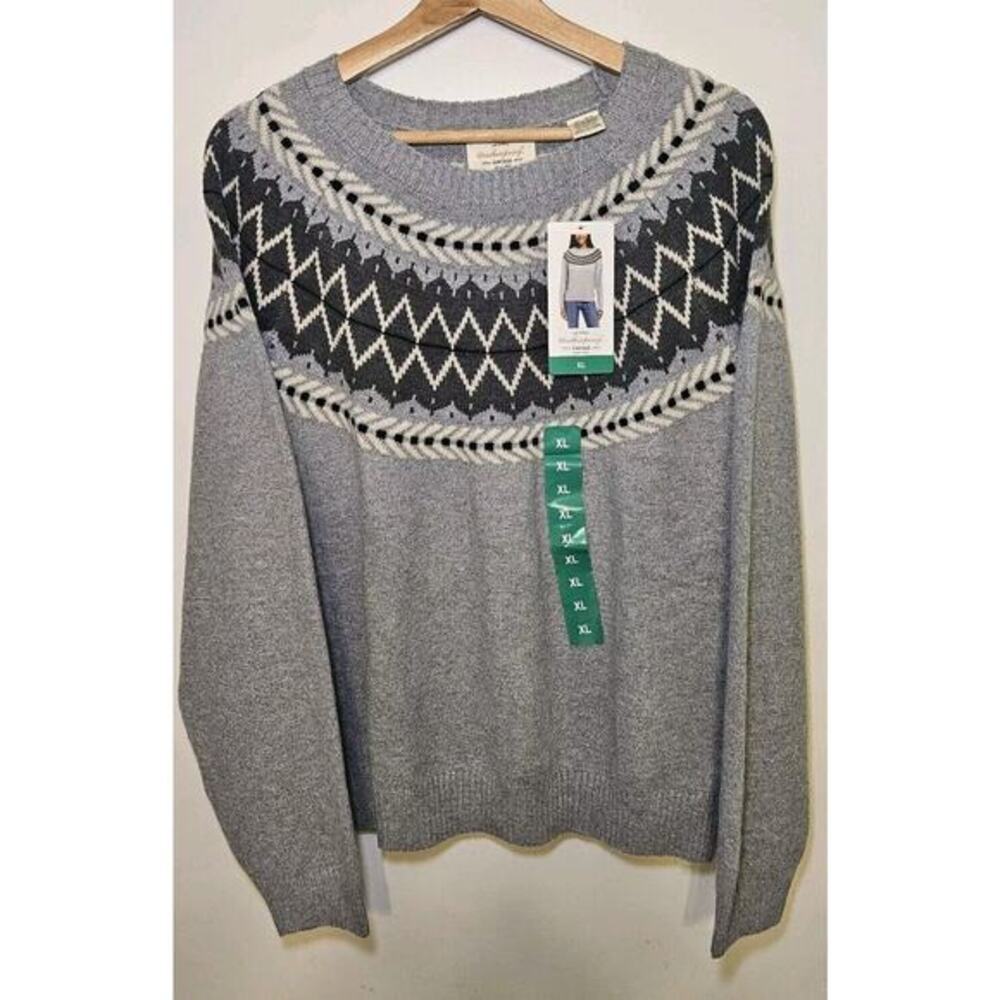 Weatherproof Vintage Gray Ladies Sweater Size XL / New With Tags